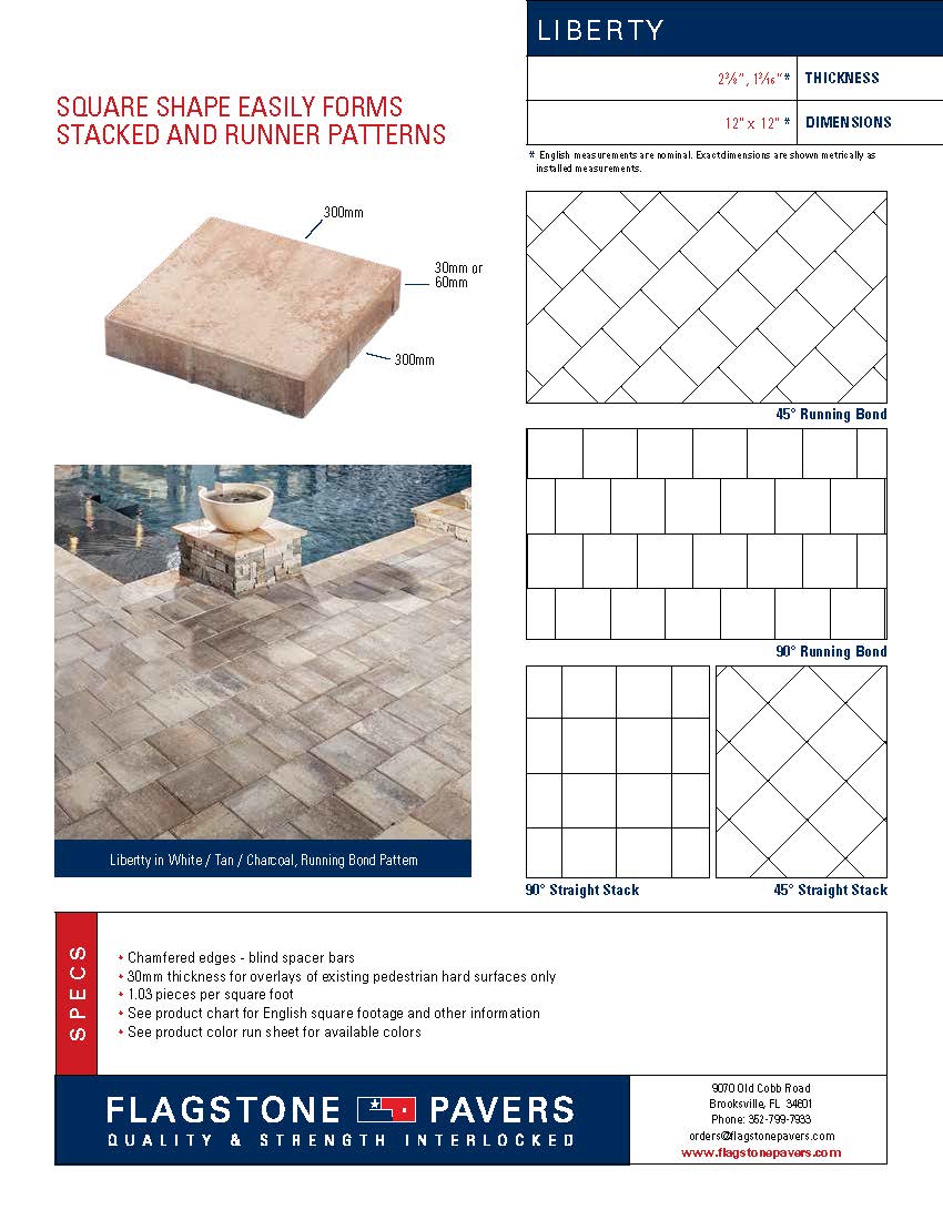 Liberty Cut Sheet