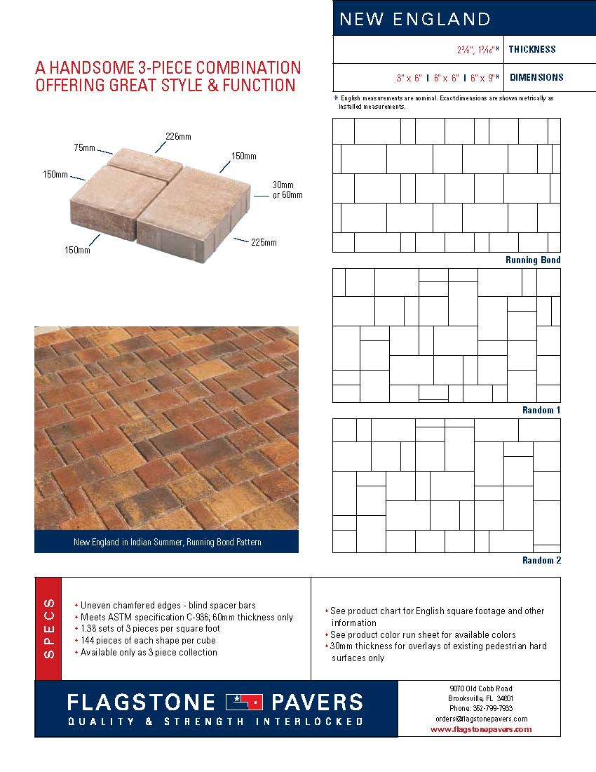 NewEngland Cut Sheet