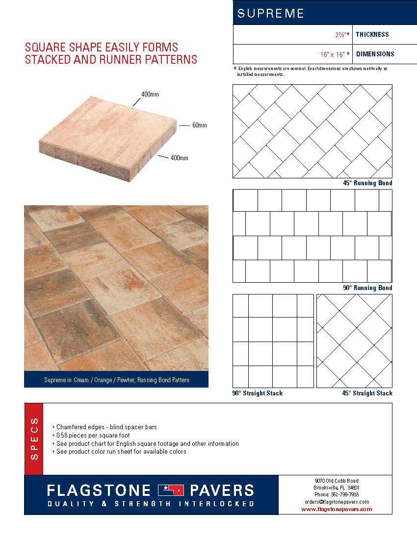 Supreme Cut Sheet
